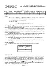 Đề thi phần lập trình - Bảng B